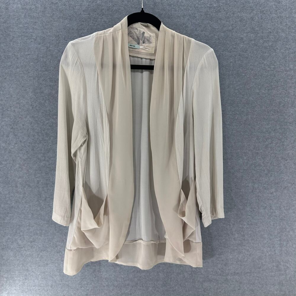 Urban Outfitters Kimchi Blue Womens sz L cardigan/ blazer lightweight 3/4 sleeve - Picture 3 of 13